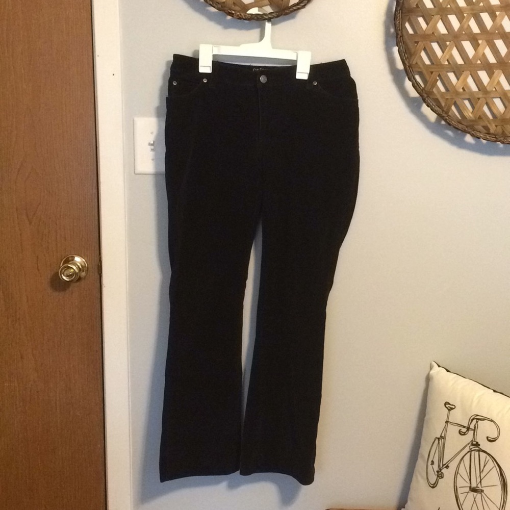 Petite Dark Blue St. John’s Bay Corduroy Pants ☆彡